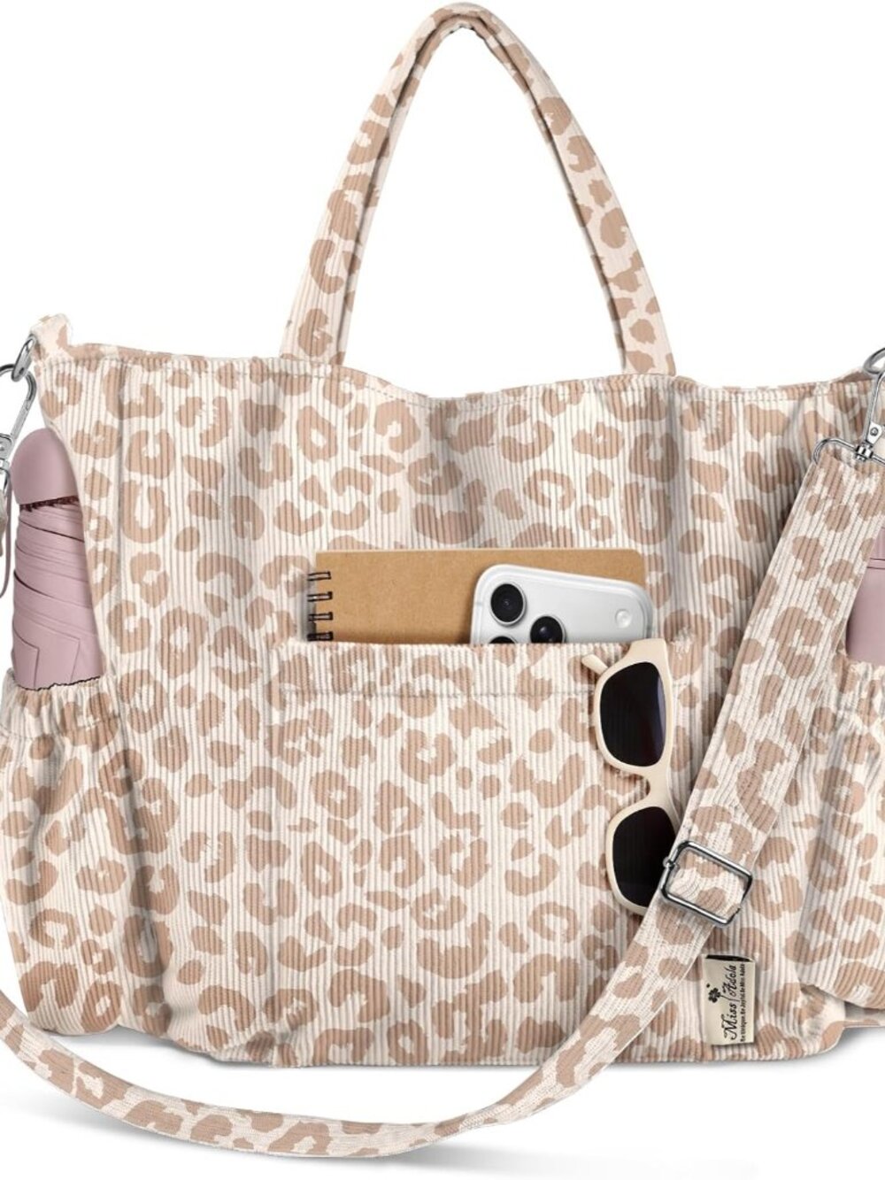 Corduroy Crossbody Tote Bag for Women
